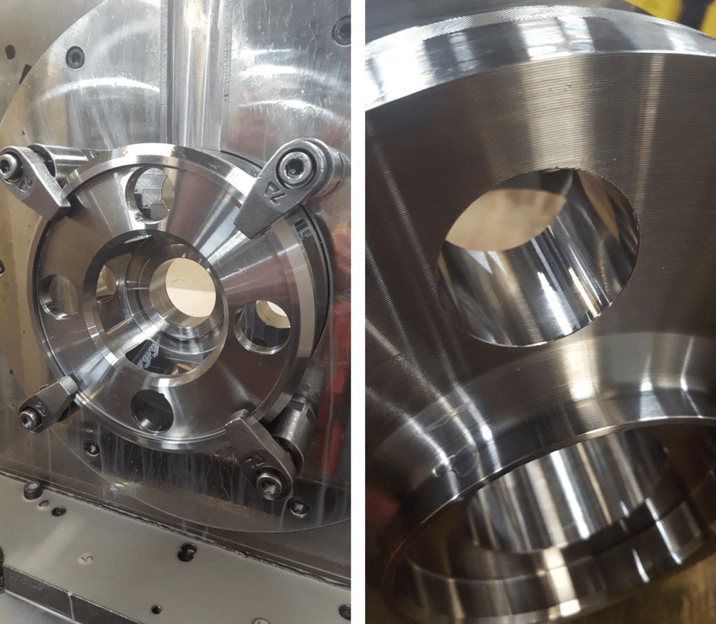 carrier machined with a precision reamer